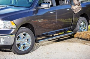 Dodge Full Size Truck Side Steps - Dee Zee - 6 In Oval - Stainless Steel - `99-`23 Dodge Full Size Truck Side Steps - Dee Zee - 6 In Oval - Stainless Steel - `99-`23